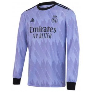 Camisa II Real Madrid 2022 2023 Adidas oficial manga comprida